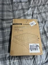 Image of OlarHike Inflatable Double Size Mattress Air Bed with Built-in Electric Pump