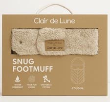 Image of Clair de Lune Snug Footmuff | Water-Resistant Baby Footmuff | Faux Fur Lining
