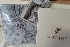 Image of Zoffany TAISHO Oxford QUEEN Pillow Sham QUARTZ GREY 100% Egyptian Cotton