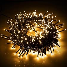 Image of Christmas Tree Lights Cluster Lights 1000 LED 6 Hrs On Timer Warm White EcoNour
