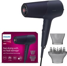 Image of Philips Hair Dryer 5000 Series, Thermoshield Technology, Ionic, with Nozzle and