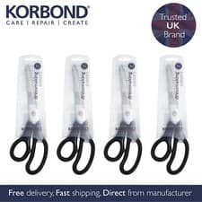 Image of Korbond 9 Inch Dressmaker Scissors Pack of 4 - Ambidextrous Comfort Grip Shears