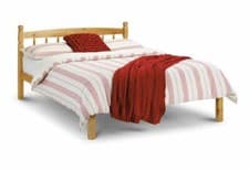 Image of Julian Bowen Pickwick Solid Pine Antique Wooden Bed 3FT Single 4FT 4FT6 Double