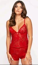 Image of Ann Summers Enlightening Cami Set. Size M (12-14) .Red. New With Tags.