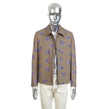 Image of DIOR x KENNY SCHARF 3100$ Short Jacket In Technical Wool Canvas