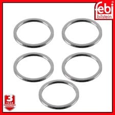 Image of Oil Sump Drain Plug Seal x5 Febi 35833 For Seat Alhambra Altea Ateca N 043 809 2
