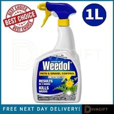 Image of WEEDOL PATH & GRAVEL CONTROL RAPID WEEDKILLER SPRAY 1L READY TO USE FAST ACTION