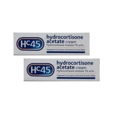 Image of HC45 Hydrocortisone Acetate 1% w/w 15g x2