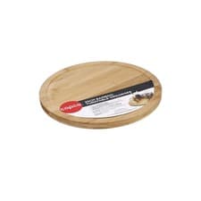 Image of Copco Bamboo Turntable Organiser Lazy Susan 25.5cm x 3cm Brown