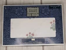 Image of William Morris King Pillowcase Ochre Cotton Percale White Woodland Floral Clay