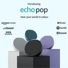 Image of Echo Pop Bluetooth Smart Speaker with Alexa | Full Sound Compact Wi-Fi Speaker