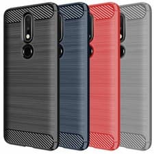 Image of NEW Ultra Slim Soft CARBON BLACK Shock Proof Protection Gel Skin Phone Case