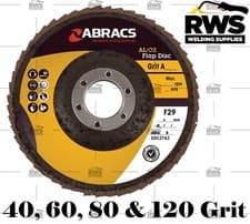 Image of Abracs 115mm Flap Sanding Disc Aluminium Oxide 40 Grit Coarse 4 1/2" 4 1/2 inch