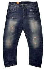 Image of G-STAR Women's Indigo A-Crotch 3D Loose Tapered Jeans RRP £90