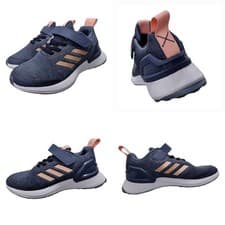 Image of adidas Rapidarun X Kid's Tech Ink / Copper Trainers Running Size UK 11.5/FR 30