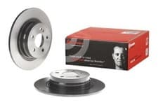 Image of Rear Set 2x Brake Discs BREMBO 08.A612.41 for Mercedes C E-Class