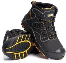Image of MENS JCB LEATHER WATERPROOF HEAVY DUTY SAFETY WORK BOOTS COMPOSITE TOE CAP SZ UK