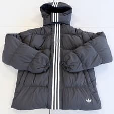 Image of adidas Regan Rift Mens Down Puffer Jacket Black / White Size UK Small New