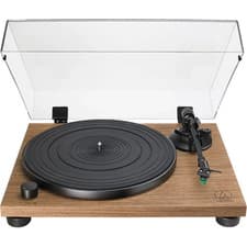 Image of Audio Technica ATLPW40 Manual Turntable Wood Base Walnut Ex-Display Clearance