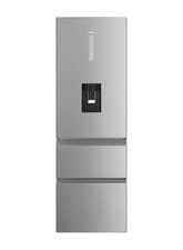 Image of Haier HTW5618DWMG Series 5 357 Ltr 3 Door Combi Fridge Freezer in Silver 55795