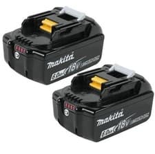 Image of 2 x Genuine Makita 18V 6.0Ah Li-Ion LXT Battery BL1860 6AH New Star Battery