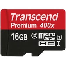 Image of Transcend microSDXC/SDHC Class 10 UHS-I 400x (Premium) 16GB