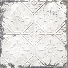 Image of NuWallpaper NUS2213 Vintage Tin Tile Peel & Stick Wallpaper, Silver