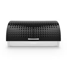 Image of Tower Bread Bin, T826206BLK Solitaire Range Rolltop Stainless Steel, Black