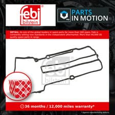 Image of Rocker Cover Gasket fits OPEL CORSA D, E 1.2 1.4 2006 on 055573747 0638156 Febi