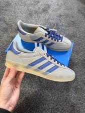 Image of UK 8 - Adidas Originals Gazelle Indoor Silver Pebble Mens JQ8390