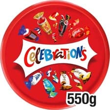 Image of Celebrations chocolate Tubs - 550g Free next day delivery Chirstmas Gift Xmas