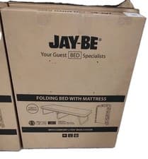 Image of Jay-Be Folding Bed With mattress With Comfort J-Tex Base System Guest Bed