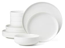 Image of Oneida 24 Seven White 12 Piece Dinnerware Set