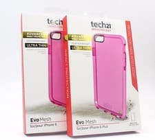 Image of Genuine Tech21 Evo Mesh Thin Featherweight Case Cover for iPhone 6/6s 4.7" -Pink
