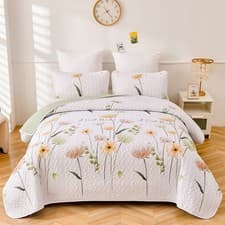 Image of Luxury Bohemia Bedspread Quilted Bed Throws Bedding Set Pillow Shams King Size