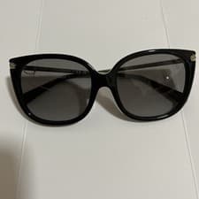 Image of COACH HC 8272F BUTTERFLY SUNGLASSES 500211 Black 56-17