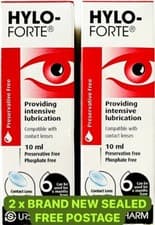 Image of Hylo Forte Lubricating Eye Drops 10ml X 2 (Pack Of Two Eye Drops)