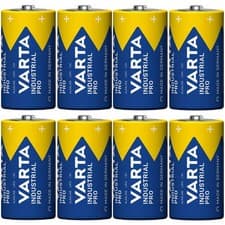 Image of 8x Alkaline Battery LR14 C Varta Industrial Durable Powerful Reliable