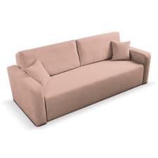 Image of Mia 3 Seater Cord Fabric Pull Out Sofa Bed Living Room Seating Sleeper