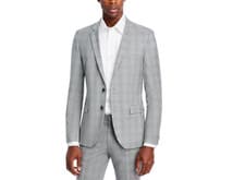 Image of HUGO Arti Plaid Extra Slim Fit Suit Jacket MSRP $545