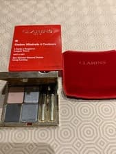 Image of Clarins 06 Graphites Eye Quartet Mineral Palette Use Wet & Dry Limited Ed