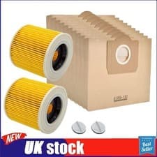 Image of Dust Bags Filter For Karcher WD3 WD3P MV3 Wet & Dry Vacuum Cleaners Replacement