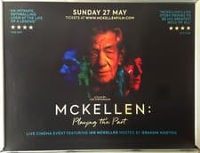 Image of Cinema Poster: MCKELLEN PLAYING THE PART 2018 (Quad) Ian McKellen