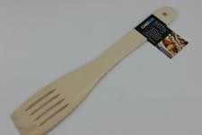 Image of Wooden Spatula Chef Aid 30cm Cooking Baking Slotted Spatula Kitchen Utensil Tool