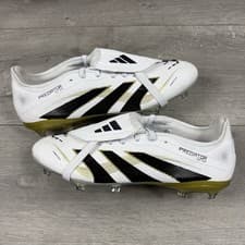 Image of Adidas Predator Pro FT FG Football Boots ‘White / Gold’ - Size UK 8 / EU 42