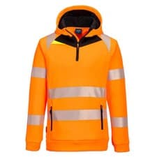 Image of DX4 Hi-Vis 1/4 Zip Hoodie | Orange Or Yellow | Small - 5X-Large
