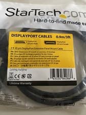 Image of startech displayport cables 0.9m/3ft 20pin male-female