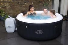 Image of Lay-Z-Spa Miami Airjet, 2-4 Person Inflatable Hot Tub, Black