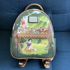 Image of Loungefly Disney Snow White and the Seven Dwarfs Scene Mini Backpack NWT