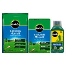 Image of Miracle Gro Evergreen Thicker Lawn Food Grass Feed Weed & Moss Killer 1L - 14kg